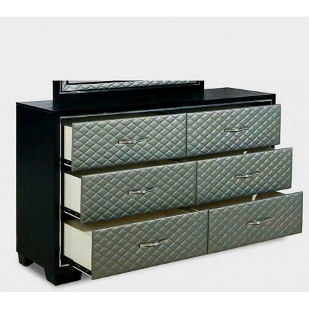 B2025W-050 : Tủ Ngang 06 Ngăn Kéo - Ngang 165cm 